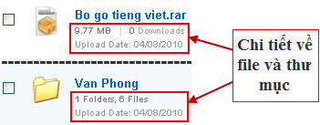 Chi tiết về File và thư mục